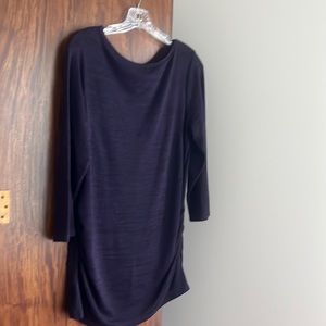 Purple and black tunic style t-shirt